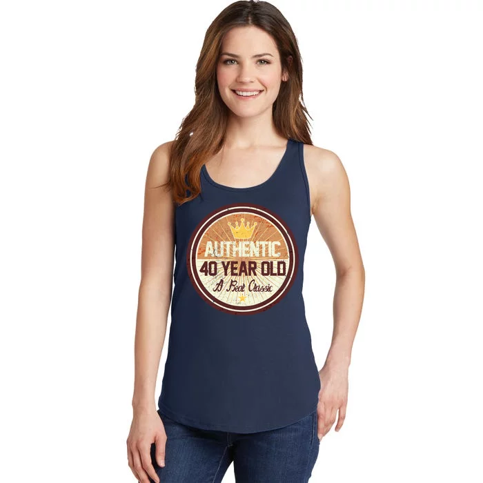 Authentic 40 Year Old Classic 40th Birthday Ladies Essential Tank