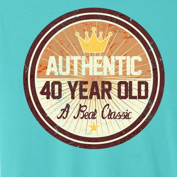 Authentic 40 Year Old Classic 40th Birthday ChromaSoft Performance T-Shirt