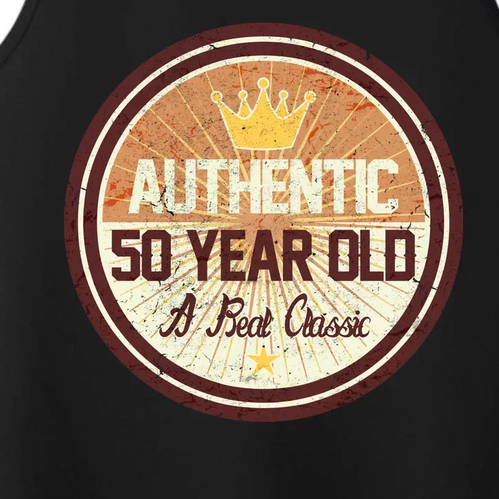 Authentic 50 Year Old Classic 50th Birthday Performance Tank