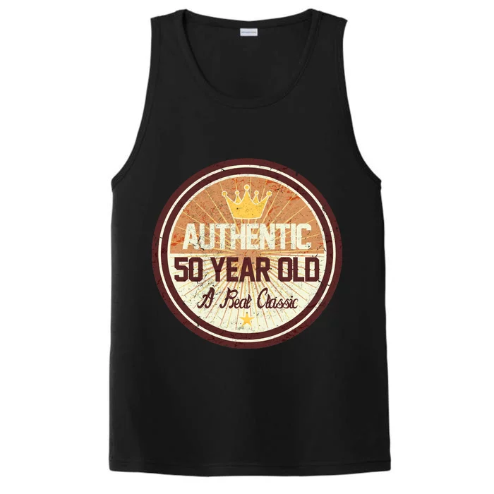 Authentic 50 Year Old Classic 50th Birthday Performance Tank