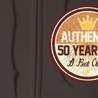 Authentic 50 Year Old Classic 50th Birthday Full Zip Hoodie