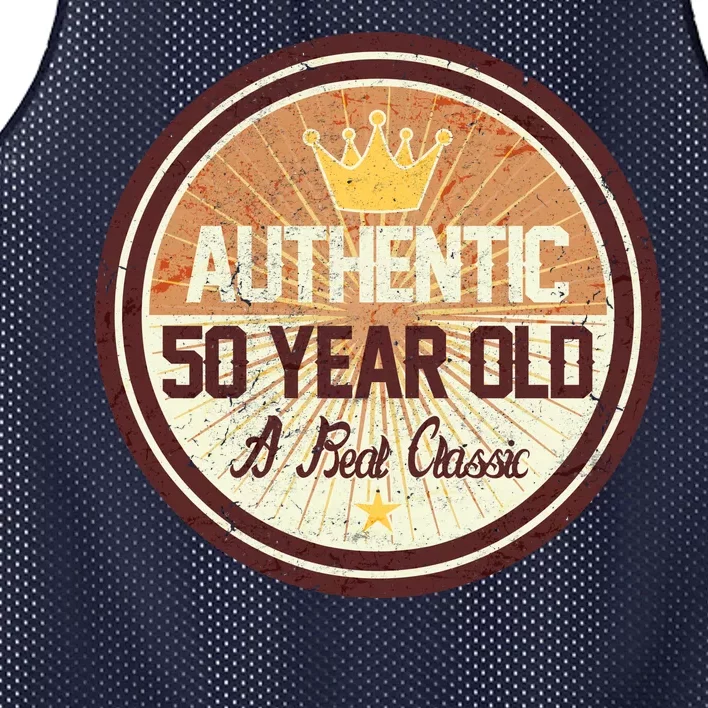 Authentic 50 Year Old Classic 50th Birthday Mesh Reversible Basketball Jersey Tank