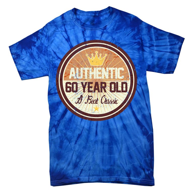 Authentic 60 Year Old Classic 60th Birthday Tie-Dye T-Shirt