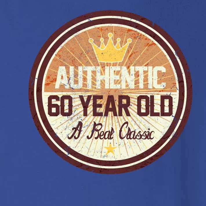 Authentic 60 Year Old Classic 60th Birthday Toddler Long Sleeve Shirt