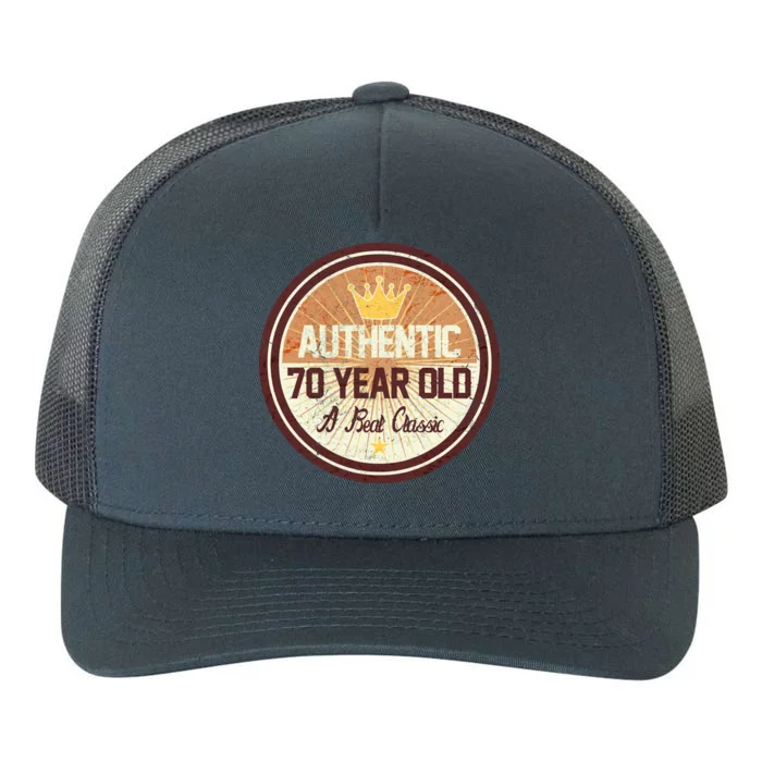 Authentic 70 Year Old Classic 70th Birthday Yupoong Adult 5-Panel Trucker Hat