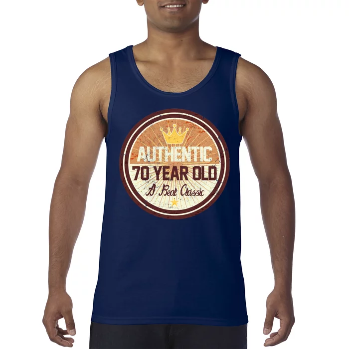 Authentic 70 Year Old Classic 70th Birthday Tank Top