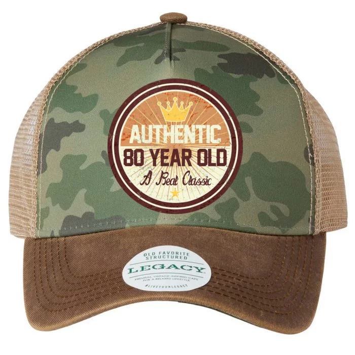 Authentic 80 Year Old Classic 80th Birthday Legacy Tie Dye Trucker Hat