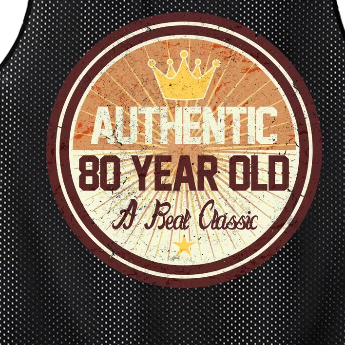 Authentic 80 Year Old Classic 80th Birthday Mesh Reversible Basketball Jersey Tank