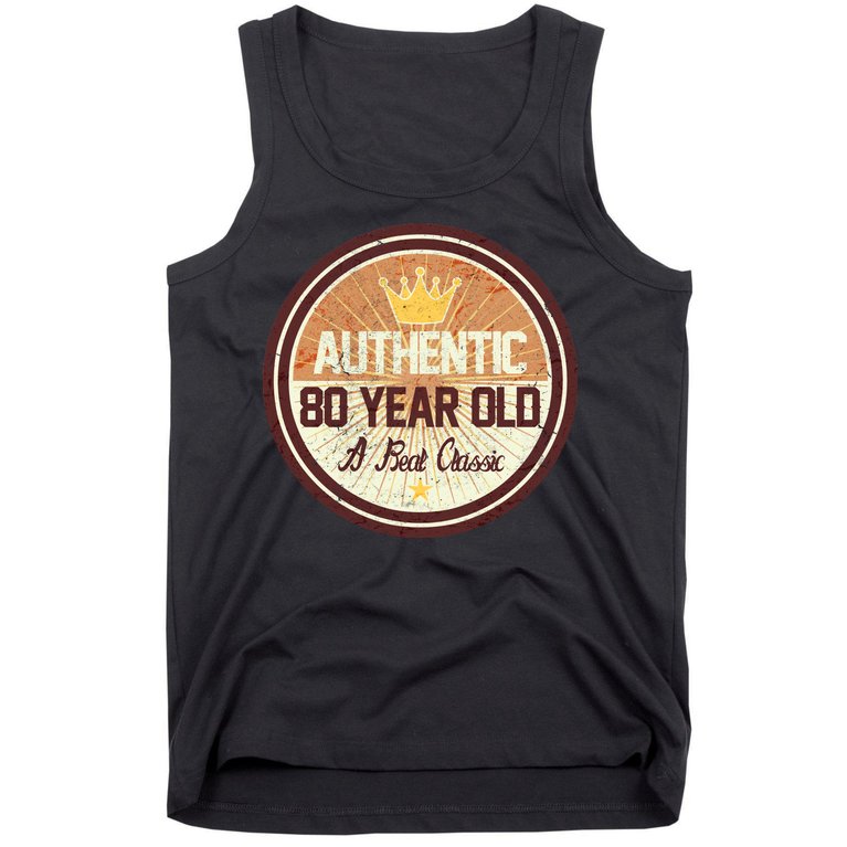 Authentic 80 Year Old Classic 80th Birthday Tank Top