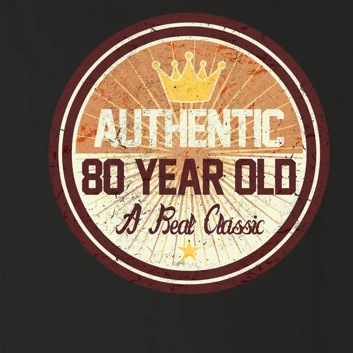 Authentic 80 Year Old Classic 80th Birthday Toddler Long Sleeve Shirt