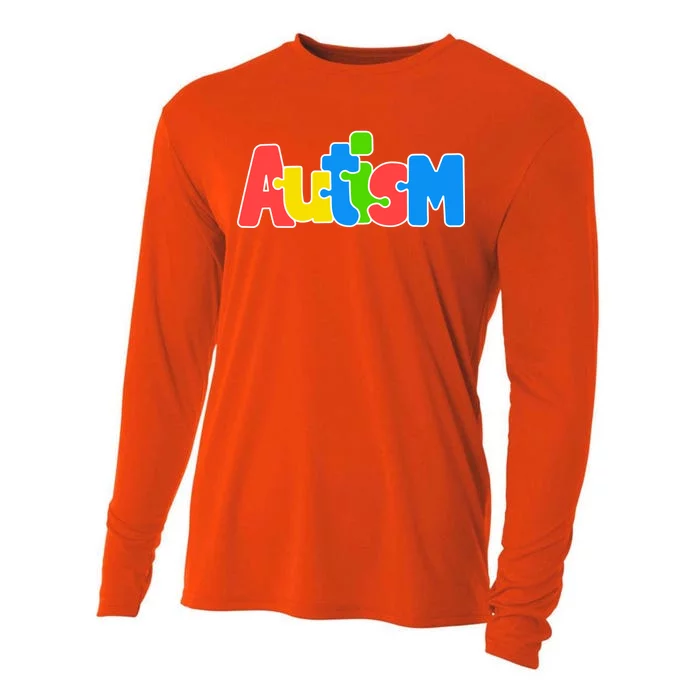 Autism - It's Ok To Be Different Crayons Cooling Performance Long Sleeve Crew