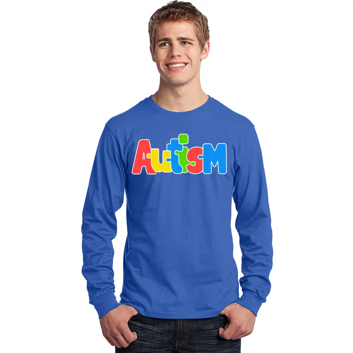 Autism - It's Ok To Be Different Crayons Long Sleeve Shirt