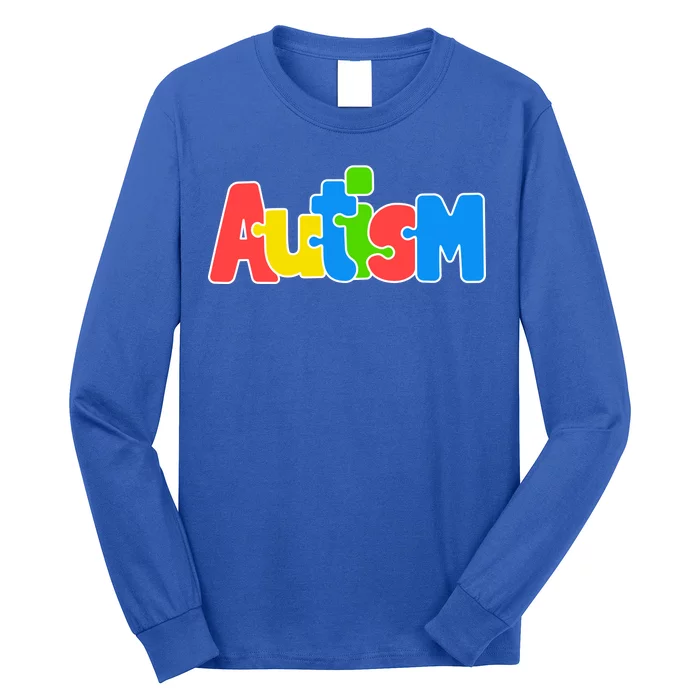 Autism - It's Ok To Be Different Crayons Long Sleeve Shirt