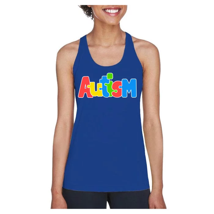 Autism - It's Ok To Be Different Crayons Women's Racerback Tank