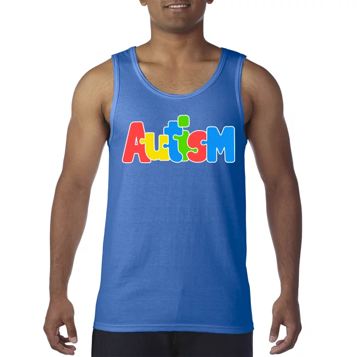 Autism - It's Ok To Be Different Crayons Tank Top