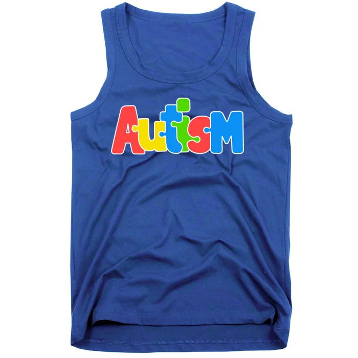 Autism - It's Ok To Be Different Crayons Tank Top