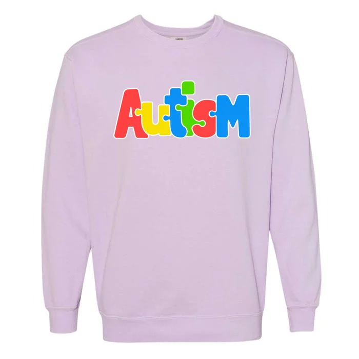 Autism - It's Ok To Be Different Crayons Garment-Dyed Sweatshirt