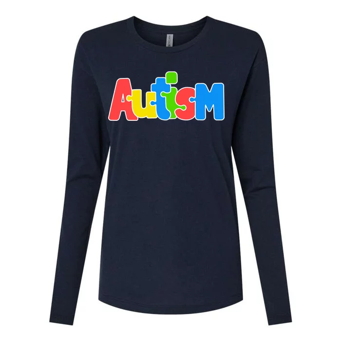 Autism - Love Completes The Puzzle Womens Cotton Relaxed Long Sleeve T-Shirt