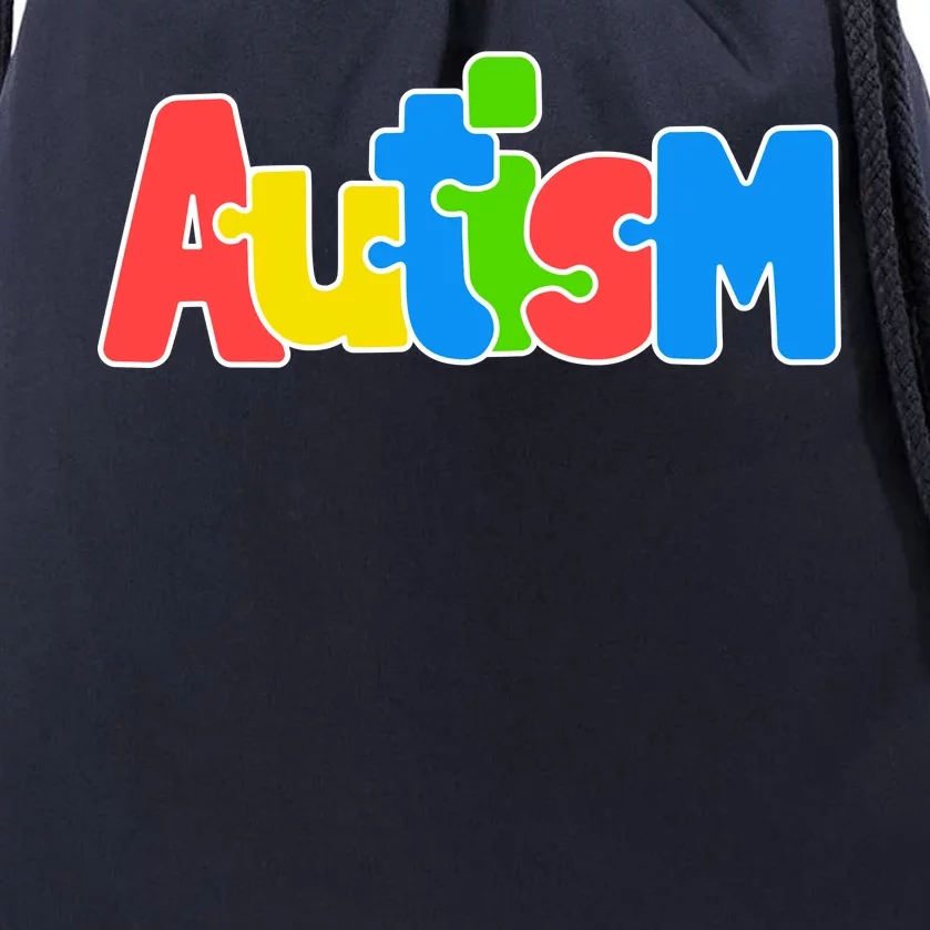 Autism - Love Completes The Puzzle Drawstring Bag