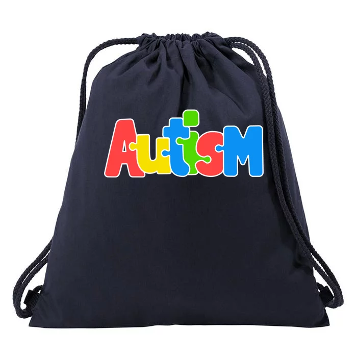 Autism - Love Completes The Puzzle Drawstring Bag