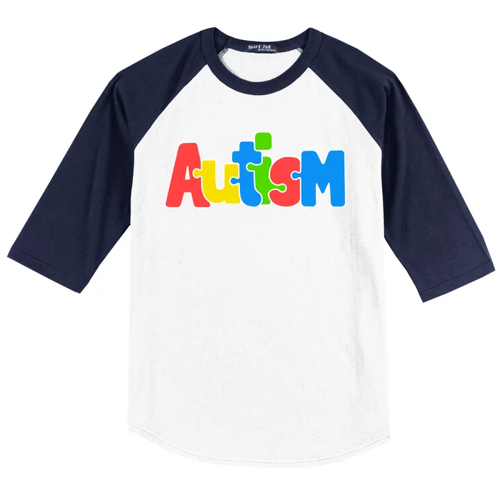 Autism - Love Completes The Puzzle Baseball Sleeve Shirt