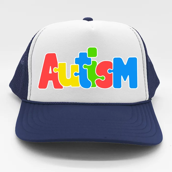 Autism - Love Completes The Puzzle Trucker Hat