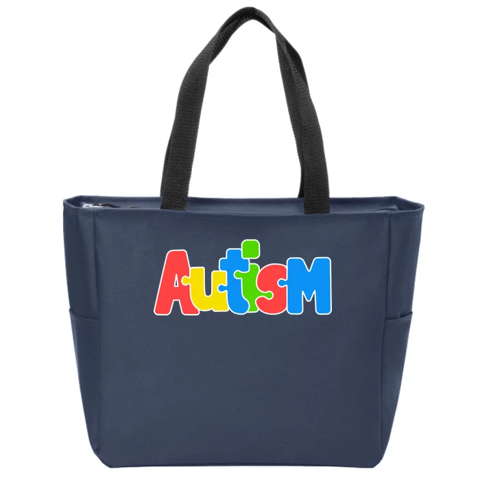 Autism - Love Completes The Puzzle Zip Tote Bag