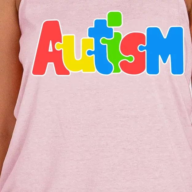 Autism - Love Completes The Puzzle Women's Knotted Racerback Tank