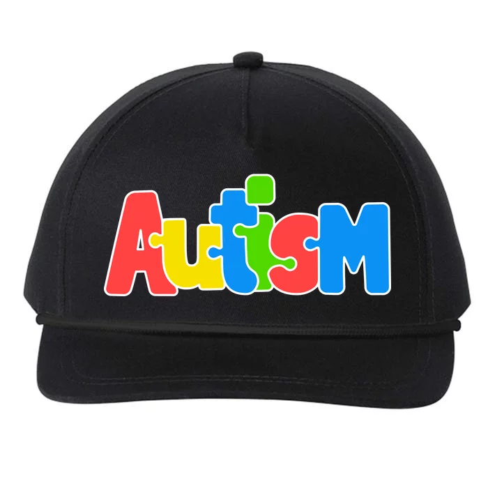 Autism Snapback Five-Panel Rope Hat