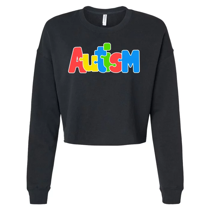 Autism Cropped Pullover Crew