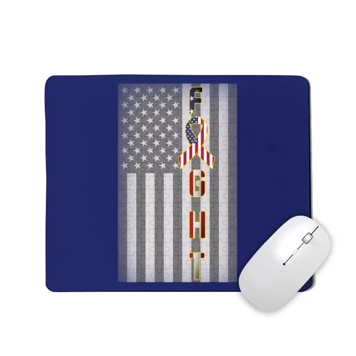 Autism Awareness American Flag Mousepad