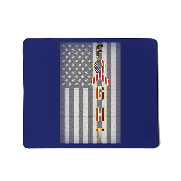 Autism Awareness American Flag Mousepad