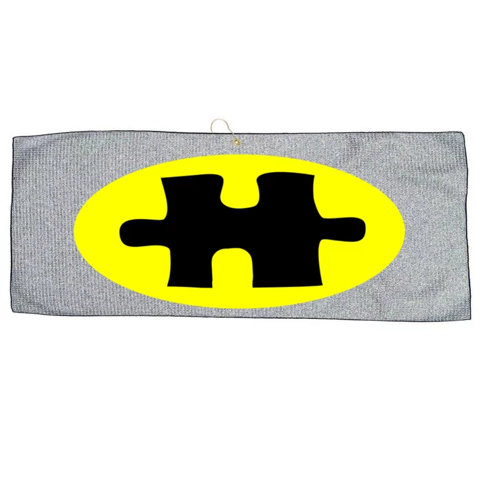 Autism Awareness Bat Puzzle Logo Large Microfiber Waffle Golf Towel