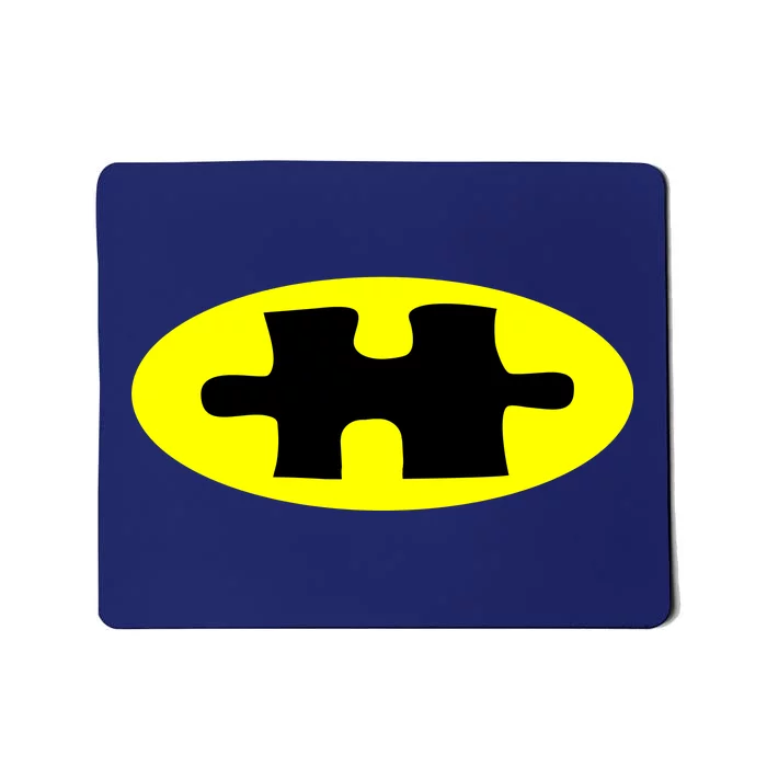 Autism Awareness Bat Puzzle Logo Mousepad