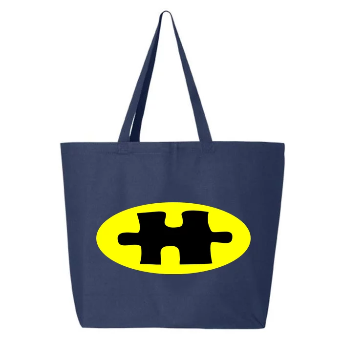 Autism Awareness Bat Puzzle Logo 25L Jumbo Tote