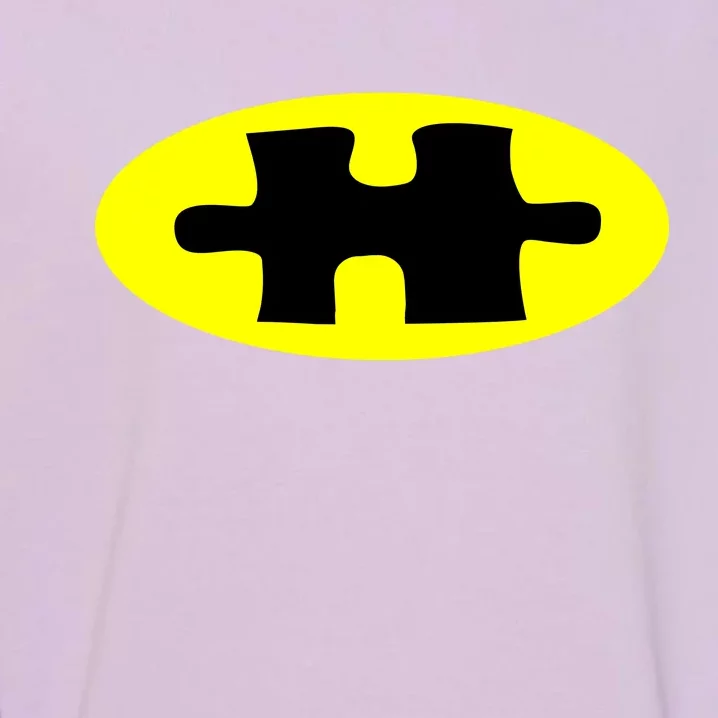 Autism Awareness Bat Puzzle Logo Garment-Dyed Sweatshirt