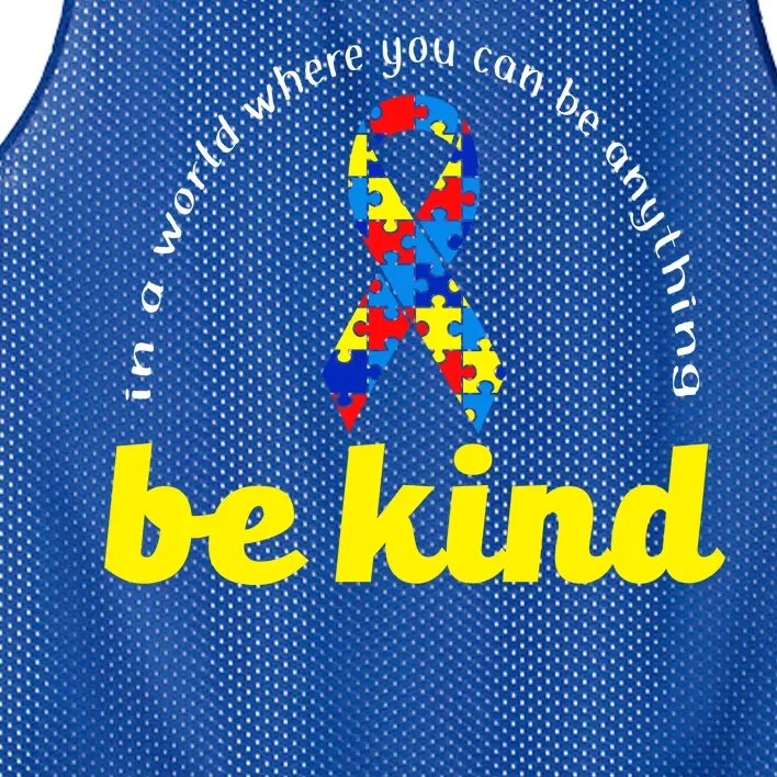 Autism Awareness Be Anything Be Kind Mesh Reversible Basketball Jersey Tank