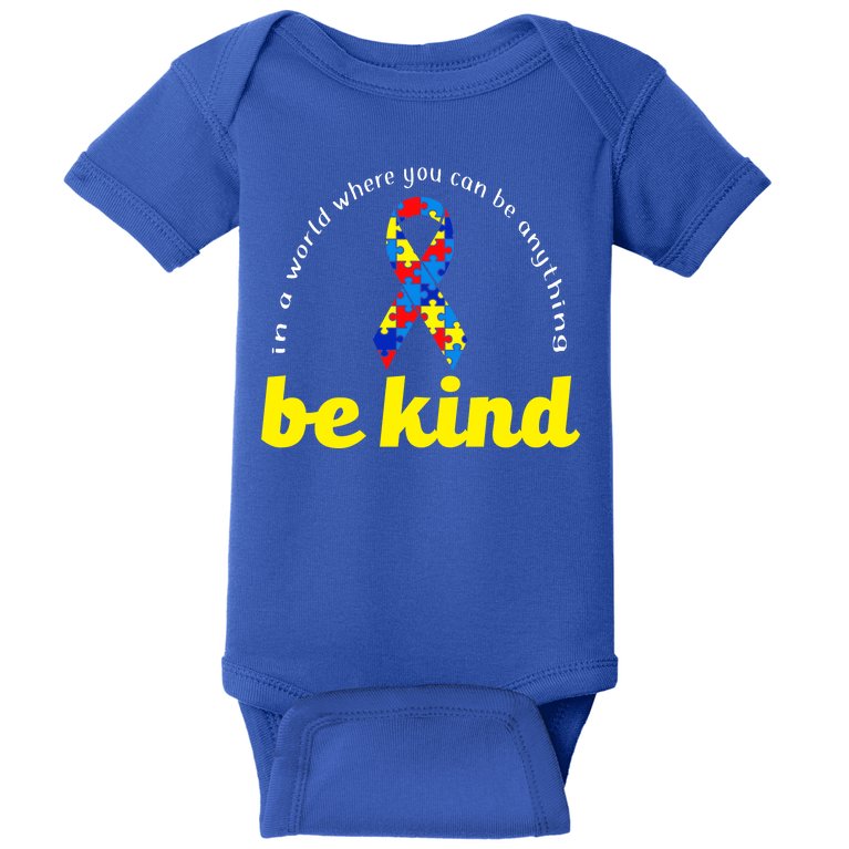 Autism Awareness Be Anything Be Kind Baby Bodysuit
