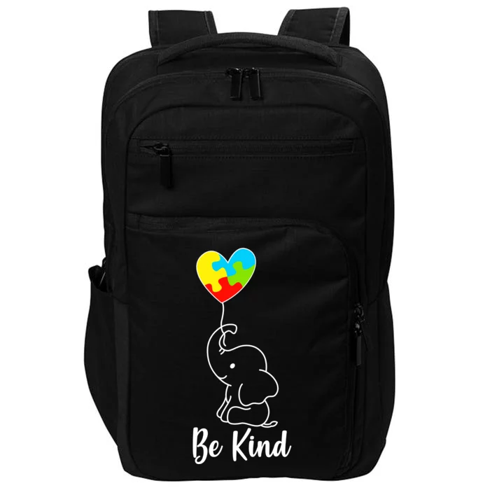 Autism Awareness Be Kind Elephant Impact Tech Backpack