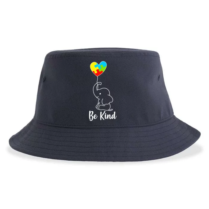 Autism Awareness Be Kind Elephant Sustainable Bucket Hat