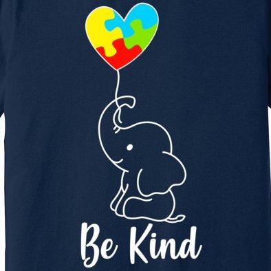 Autism Awareness Be Kind Elephant Premium T-Shirt