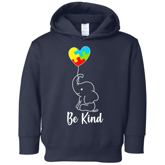 Autism Awareness Be Kind Elephant Toddler Hoodie