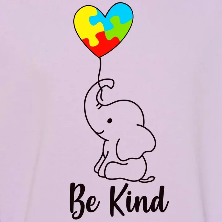 Autism Awareness Be Kind Elephant Garment-Dyed Sweatshirt