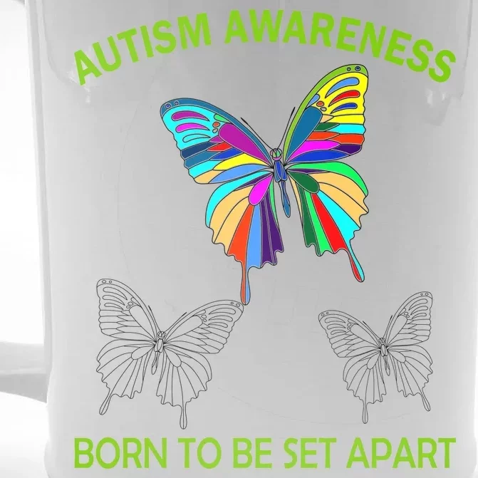 Autism Awareness Born To Be Set Apart Front & Back Beer Stein