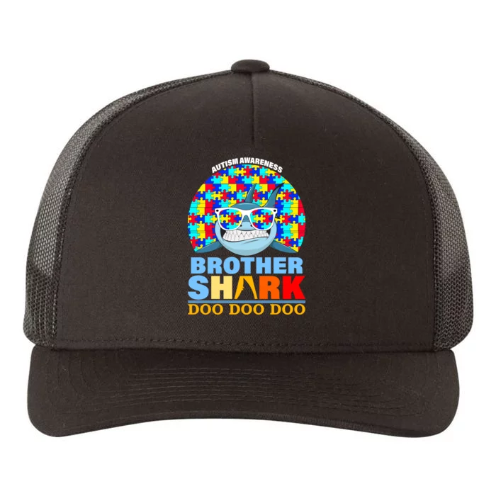 Autism Awareness Brother Shark Puzzles Yupoong Adult 5-Panel Trucker Hat