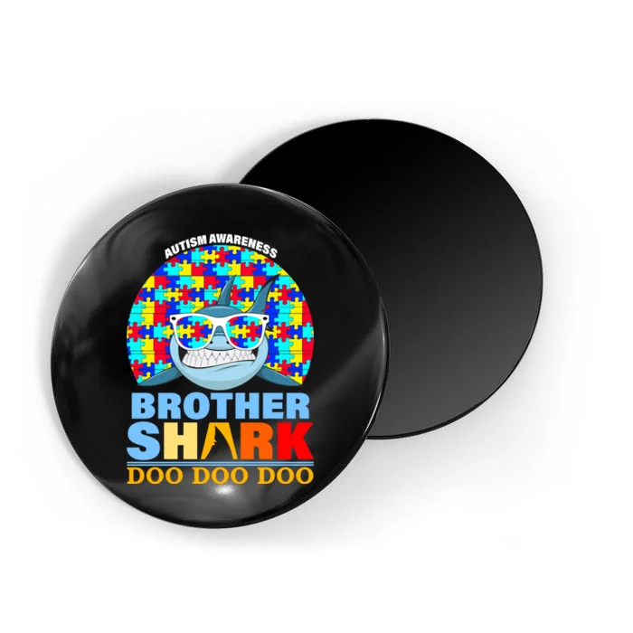 Autism Awareness Brother Shark Puzzles Magnet