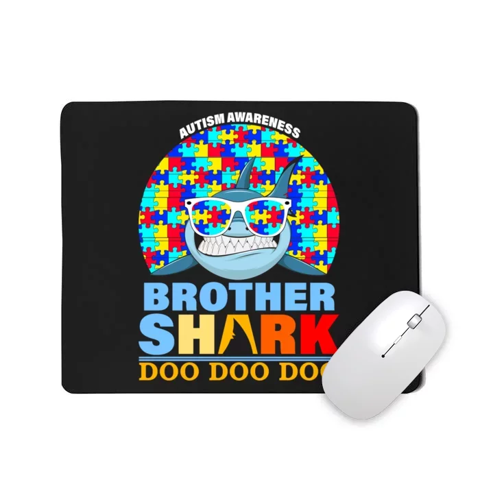 Autism Awareness Brother Shark Puzzles Mousepad