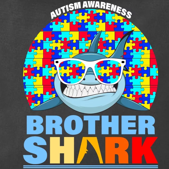 Autism Awareness Brother Shark Puzzles Zip Tote Bag