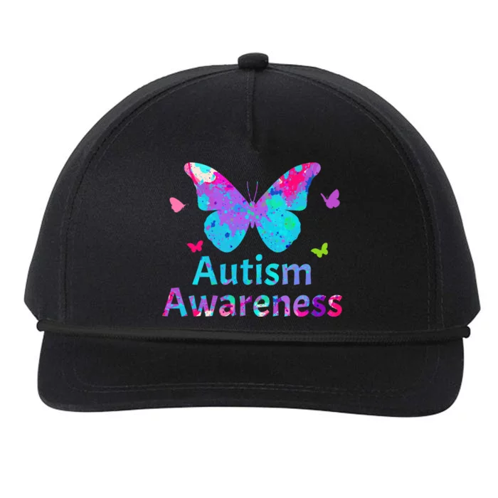 Autism Awareness Butterflies Snapback Five-Panel Rope Hat