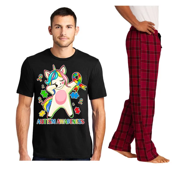 Autism Awareness Dabbing Unicorn Pajama Set